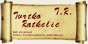 Tvrtko Ratkelić vizit kartica